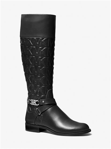 michael kors kincaid embossed riding boot|Kincaid Riding Boot .